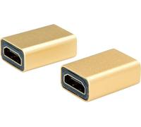 Roline 12.03.3153 Adaptateur [1x HDMI femelle - 1x HDMI femelle] or (métallisé) 50 m