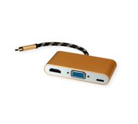 ROLINE 12.03.3155 station d'accueil USB 3.2 Gen 1 (3.1 Gen 1) Type-B Noir, Or, Blanc