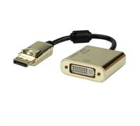 ROLINE 12.03.3175 câble vidéo et adaptateur 0,15 m DisplayPort DVI-D Or