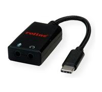 ROLINE Adaptateur USB Type C - 2 x 3,5 mm Audio 0,13 m