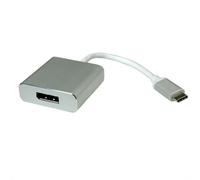 ROLINE 12.03.3220 câble vidéo et adaptateur 0,1 m USB Type-C DisplayPort Argent