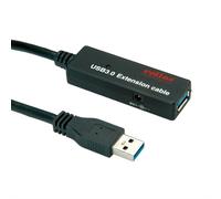 ROLINE Câble répéteur actif USB 3.2 Gen 1 15 m Noir – Mâle/Femelle 5 Gbit/s 12.04.1071