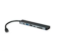 ROLINE 12021122 station d'accueil Avec fil USB 3.2 Gen 1 (3.1 Gen 1) Type-C Gris