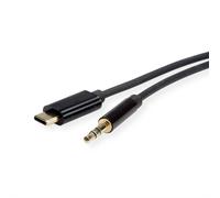 Roline 12033218 Câble Audio 3 M 3,5mm Usb Type-c Noir