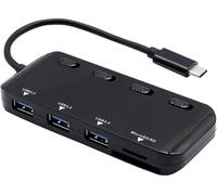 Roline 14.02.5059 Hub USB 3 ports USB-A, SD, microSD USB 3.2 Gen1 5 GBit/s noir
