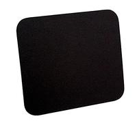 ROLINE 18.01.2040 tapis de souris Noir - Tapis de souris (Noir, Uniforme, Nylon, Repose-poignets, Base antidérapante)
