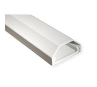 ROLINE 19.08.3110 : Goulotte de câble unique en aluminium blanc, largeur 33mm, pour gestion des câbles.