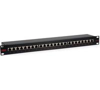 ROLINE 19"-Patchpanel 1 HE, 24 Ports, Kat.5e (Class D), schwarz