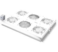 ROLINE Unité de Ventilation de Toit 19 Pouces 4 Ventilateurs, Thermostat pour Armoire Serveur Gris