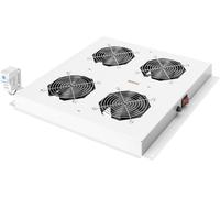 ROLINE Unité de ventilation de toit 19 pouces 4 ventilateurs, thermostat , gris