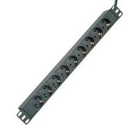 Roline 19071621 48,26 cm (19 ) Barre multiprise 9 Prises, 2 m Noir