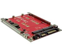 Roline 2 ports Contrôleur M.2 SATA 6 Gb/s convient pour (SSD): 2230, 2242, 2260, 2280 avec cadre dencastrement