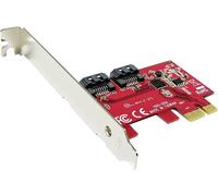 Roline 2 ports Contrôleur SATA PCIe x1 convient pour (SSD): SATA SSD avec équerre de slot Low Profile