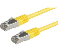 Roline 21.15.0162 RJ45 Câble réseau, câble patch CAT 5e F/UTP 5.00 m jaune 1 pc(s)