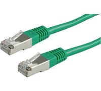 ROLINE Câble LAN avec Ethernet | cordon réseau RJ 45 | Cat 5e | pour Switch • Routeur • Modem | vert 3,0 m