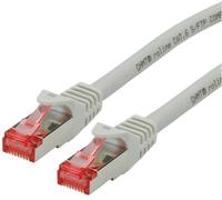 ROLINE Cordon LAN Cat 6 - Component Level - Câble réseau S/FTP Ethernet avec connecteur RJ45 - gris 20 m
