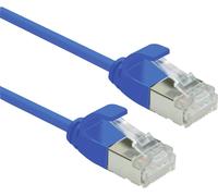 Roline 21.15.3347 RJ45 Câble réseau, câble patch CAT 6a U/UTP 5.00 m bleu non blindé, sans halogène, ignifuge 1 pc(s)