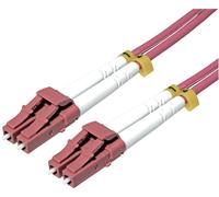 Roline 21158611 Câble De Fibre Optique 2 M 2x Lc Om4 Violet