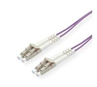 Roline 21158754 Câble De Fibre Optique 7 M 2x Lc Om4 Violet