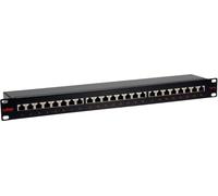Roline 24 ports Panneau de brassage 483 mm (19) CAT 5e 1 UH noir