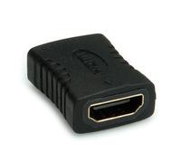 ROLINE Adaptateur HDMI Femelle vers HDMI Femelle Noir, Dimensions 12x23x33mm - Connecteurs HDMI F/F pour liaison de câbles HDMI - Réf: 12.03.3151