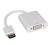 Roline - Adaptateur vidéo - HD-15 (VGA) femelle pour HDMI mâle - 15 cm - blanc