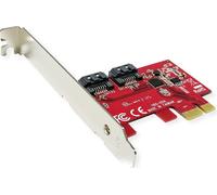 ROLINE Adaptateur hôte PCIe x1 SATA III 6Gbps AHCI 2Port Low Profile