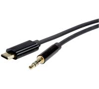 Roline 12033218 Câble Audio 3 M 3,5mm Usb Type-c Noir
