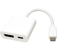 ROLINE Adaptateur Type C - DisplayPort, + 1x type C PD, v1.2, M/F