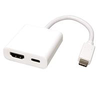 ROLINE Adaptateur USB 3.1 - HDMI I Power Delivery I Schwarz, 0,1 m