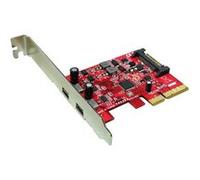 Roline - Adaptateur USB - PCIe x4 profil bas - USB-C x 2 G