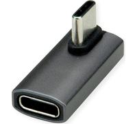 ROLINE Adaptateur USB4 Gen 3x2 type C ST/BU, aluminium, 90°, pivoté, argenté