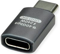 ROLINE Adaptateur USB4 Gen 3x2 type C ST/BU, aluminium, droit, argenté