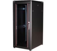 ROLINE Armoire réseau 19 pouces Pro 26 UH 600x800 LxP porte vitrée noire (26.21.0222)