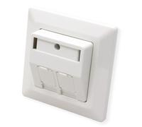 ROLINE Boîtier encastrable pour Module, Double, pour connecteurs Keystone