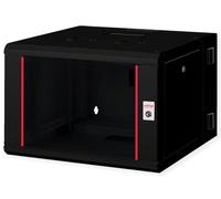 ROLINE Boîtier Mural 19 Pouces Pro 7 U, 600 x 600 L x P, Deux Parties pivotantes, Noir