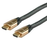ROLINE Câble 4K Premium HDMI Ultra HD avec Ethernet, St/St, Noir, 9 m