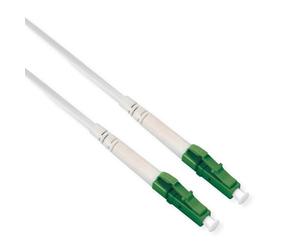 ROLINE Câble à fibre optique 9/125 µm OS2, LC/LC, APC, armé d'acier, simplex, LSOH, blanc, 15 m