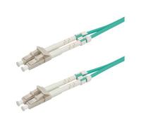 ROLINE Câble à fibres optiques 50/125µm OM3, LC/LC, turquoise, 3 m