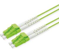 ROLINE Câble à fibres optiques 50/125µm OM5, LC/LC, LSOH, connecteur Low-Loss, vert, 1 m