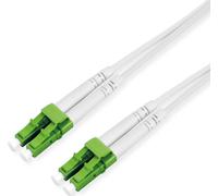 ROLINE Câble à fibres optiques duplex, 9/125µm OS2, LC-APC/LC-APC, armé d'acier, LSOH, blanc, 10 m