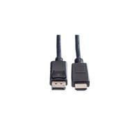 Roline - Câble adaptateur - DisplayPort mâle pour HDMI mâle - 1.5 m - blindé - noir - support 1080p