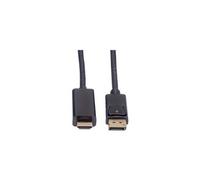 Roline - Câble adaptateur - DisplayPort mâle pour HDMI mâle - 5 m - blindé - noir - support 4K