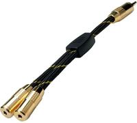 ROLINE Câble adaptateur GOLD 3,5mm (1x ST, 2x BU), 0,15m