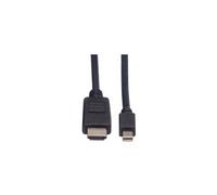 Roline - Câble adaptateur - Mini DisplayPort mâle pour HDMI mâle - 1.5 m - blindé - noir - support 1080p