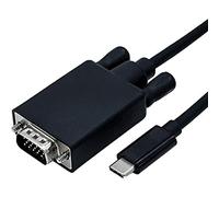 ROLINE Câble adaptateur USB C vers VGA I Résolution Full HD 1080p 60 Hz I noir, 1m
