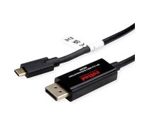 ROLINE Câble Adaptateur USB Type C - DisplayPort, v1.2, bidirectionnel, St/St, 2 m