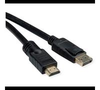 ROLINE 11.04.5776 câble vidéo et adaptateur 7,5 m HDMI Type A (Standard) DisplayPort Noir