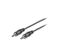 Roline - Câble audio - mini-phone stereo 3.5 mm mâle pour mini-phone stereo 3.5 mm mâle - 2 m - blindé - noir