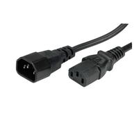 ROLINE Câble d'alimentation 1m Noir - Connecteur C14 mâle vers C13 femelle, 250V 10A - Réf: 19.08.1510